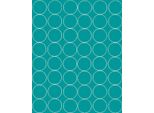 Adesivi Rotondi, Diametro 6 Cm, 48 Pezzi, Turchese Opaco