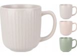 Tazza In Ceramica - Motivo A Scanalature 360 Ml, Vari Colori