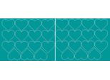 Adesivi A Forma Di Cuore Per San Valentino, 6 Cm, 30 Pezzi, Turchese Brillante