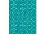 Adesivi Rotondi, Diametro 6 Cm, 48 Pezzi, Turchese Lucido