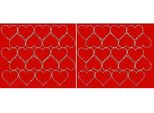 Adesivi A Forma Di Cuore Per San Valentino, 5 Cm, 40 Pezzi, Rosso Brillante