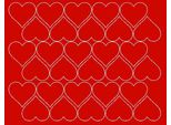 Adesivi A Forma Di Cuore Per San Valentino, 4 Cm, 30 Pezzi, Rossi, Opachi
