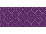 Adesivi A Forma Di Cuore Per San Valentino, 7 Cm, 24 Pezzi, Viola Lucido