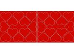 Adesivi A Forma Di Cuore Per San Valentino, 7 Cm, 24 Pezzi, Rosso Brillante