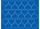 Adesivi A Forma Di Cuore Per San Valentino, 4 Cm, 30 Pezzi, Blu Lucido