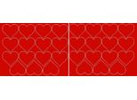 Adesivi A Forma Di Cuore Per San Valentino, 6 Cm, 30 Pezzi, Rosso, Opaco