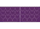 Adesivi A Forma Di Cuore Per San Valentino 6 Cm Sticker Seduszko 30 Pezzi Viola Opaco.
