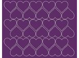 Adesivi A Forma Di Cuore Per San Valentino 4 Cm Sticker Seduszko 30 Pezzi Viola Opaco.