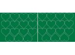 Adesivi A Forma Di Cuore Per San Valentino, 6 Cm, 30 Pezzi, Verde, Opaco