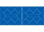 Adesivi A Forma Di Cuore Per San Valentino, 7 Cm, 24 Pezzi, Blu Lucido