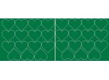 Adesivi A Forma Di Cuore Per San Valentino, 6 Cm, 30 Pezzi, Verde Brillante.