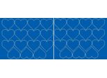 Adesivi A Forma Di Cuore Per San Valentino, 6 Cm, 30 Pezzi, Blu Opaco