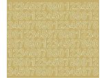 Adesivi Numerati Autoadesivi, 2 Cm, Adesivi Oro Opaco