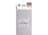 Nicole Asciugamano Da Cucina In Cotone 40X60 Cm Art. 52317 Grigio Con La Scritta "Home Sweet Home"""