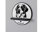 Saint Bernard Scaffale Rotondo Nero