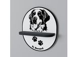 Saint Bernard Scaffale Ovale Nero