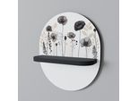 Poppy Allure Scaffale Ovale Nero