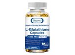 L-Glutatione 1800 Mg (120 Capsule) Integratore Alimentare, Anti-Invecchiamento, Pelle, Schiarente, Antiossidante, Fegato, Disintossicante, Circolazione, Sistema Immunitario