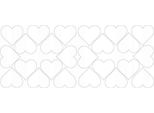 Adesivi A Forma Di Cuore Per San Valentino, 7 Cm, 24 Pezzi, Bianco Lucido