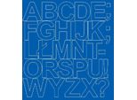 Adesivi Con Lettere Autoadesivi, 10 Cm, Blu Lucido