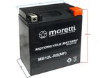 Moretti Agm (Gel) MB12L-BS Batterie