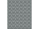 Adesivi A Forma Di Cuore Per San Valentino, 3 Cm, 48 Pezzi, Grigio Opaco