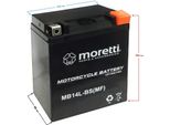 Moretti Agm (Gel) MB14L-BS Mf /12N14-3A Batterie