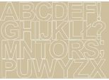 Adesivi Con Lettere Autoadesivi, 8 Cm, Beige, Lucidi