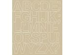 Adesivi Con Lettere Autoadesivi, 10 Cm, Beige, Lucidi