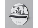 Mythic Stitch Scaffale Ovale Nero