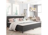 Syfax™ Testiera Letto Trapuntata Grigio Scuro In Tessuto 200X200 Cm