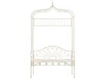 Syfax™ Panchina Da Giardino 122 Cm In Ferro Bianco Anticato