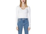 Tommy Hilfiger Jeans T-Shirt Da Donna In Cotone Bianco GR78812 - Taglia: M