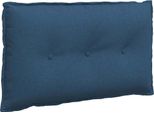 Vidaxl Cuscino Per Lo Schienale Blu 80 X 19 X 50 Cm In Tessuto