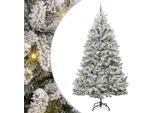 Vidaxl Albero Di Natale Artificiale Verde E Bianco 270 Cm Pvc E Metallo