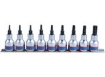 Set Di Chiavi Torx 3/8'', 9 Pezzi, Barra T10-T50 - Ky3109Pr8