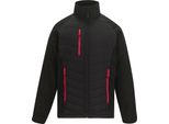 Regatta - Giacca Trapuntata Da Uomo, Cerniera Integrale RG12390 (3XL) (Nero/Rosso)