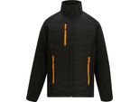 Regatta - Giacca Trapuntata Da Uomo, Cerniera Integrale RG12390 (3XL) (Nero/Arancione)