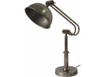 Casa Padrino Lampada Da Tavolo In Stile Art Nouveau Argento Antico H. 49 Cm - Lampade Barocche E In Stile Art Nouveau
