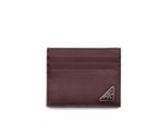 Prada Portemonnaies - Saffiano Leather Card Holder - Gr. unisize - in Grau - für Damen