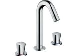 Hansgrohe Logis, Robinetterie De Lavabo 3 Trous, Comfortzone150, Vidage à Tirette, Saillie 109Mm, Chromé, 71133000, 71133000