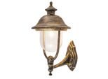 Rabalux 8697 Lampada Da Parete Per Esterni New York, E27, Oro, Classica, IP44, 49,2 Cm