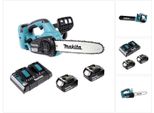 Motosega A Batteria Makita Duc 302 PF2 36V ( 2X18V ) 30 Cm + 2X Batteria 3,0 Ah + Doppio Caricabatterie