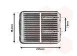 Van Wezel 37006403 Scambiatore Di Calore Riscaldamento Interno Radiatore Per Opel Frontera A Suv (U92) Frontera A Sport Suv Cabrio (U92)