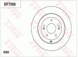 2X Disco Freno Trw DF7996 Per Hyundai Santa FÉ Ii (Cm) Per Kia Sorento Ii (Xm)