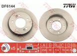 2X Disco Freno Trw DF6144 Per Hyundai Ix20 (Jc) Per Kia Venga (Yn) 40 5Mm 258Mm