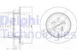 2X Disco Freno Delphi BG3912 Per Toyota Avensis Estate (T25) Avensis (T25_)