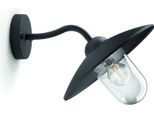 Philips Mygarden Hammock Lampada Da Parete Per Esterni, E27, 1X60W, IP44, Nero