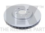 2X Dischi Freno Anteriori Nk Per Opel Astra H