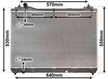 Van Wezel 52002104 Radiatore Radiatore Acqua Radiatore Motore Per Suzuki Grand Vitara Ii Suv (Jt, Te, Td)